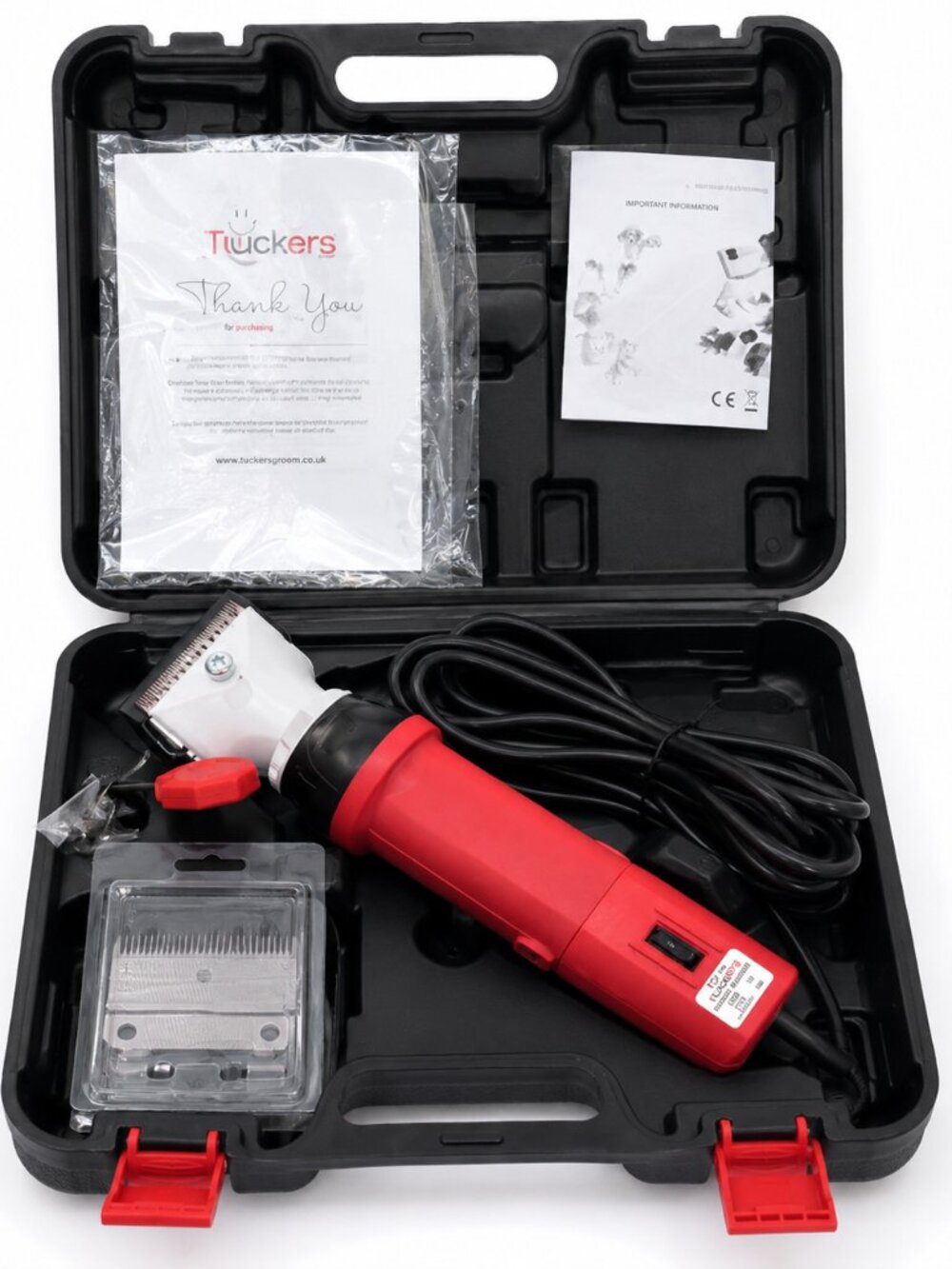 Duckboy 500W Professional Heavy Duty Livestock Horse Clippers Grooming Kit Open